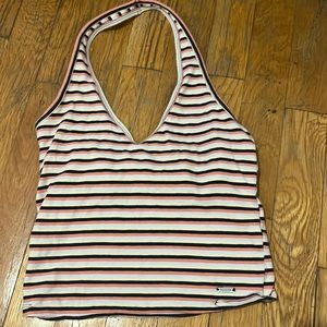 Holister Stripped Halter Tank Top Never Worn Size Small